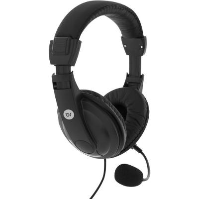Headset Bright Office 507 com Microfone Plugue 3,5mm P2 Preto