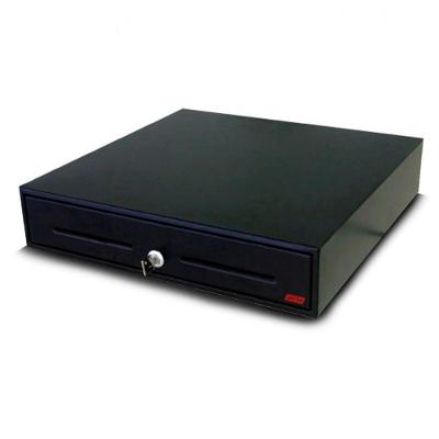 Gaveta Registradora Gerbô 8260 com Chave RJ15 Abertura Manual e Automática Preta Gerbo