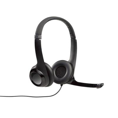 Headset Logitech H390 Estéreo USB Microfone com Cancelamento de Ruído Preto
