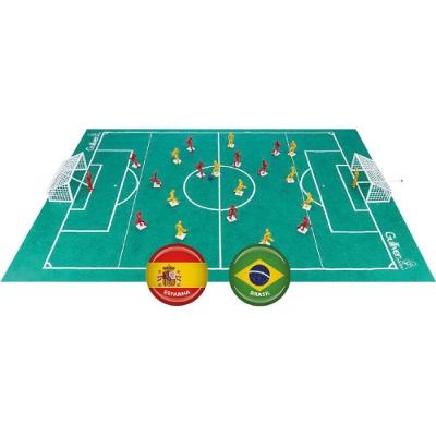 Futebol de Botão Club 2 Brasil X Espanha com Maleta Gulliver