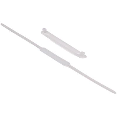 Grampo Trilho Plástico Carbrink Longo Polipropileno 600 Folhas Branco