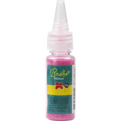 Glitter Poliéster Bisnaga 15GR Rosa Neon 12 Unidades Make+