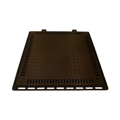 Tampa Casa de Máquina Piscina 3174GDA Articulada Grelha 80x80cm Marrom GDA