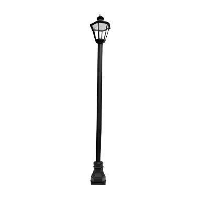 Poste de Jardim Milano LED 100W Alumínio 410cm Preto Luminárias N. Sra. da Guia