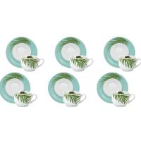 Conjunto De Xícara De Chá Com Pires 06 Peças Patrícia - 3