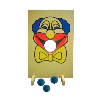 Jogo Palhaço Bocão 52x35cm 3 Bolas Coordenação Motora Sonho de Criança