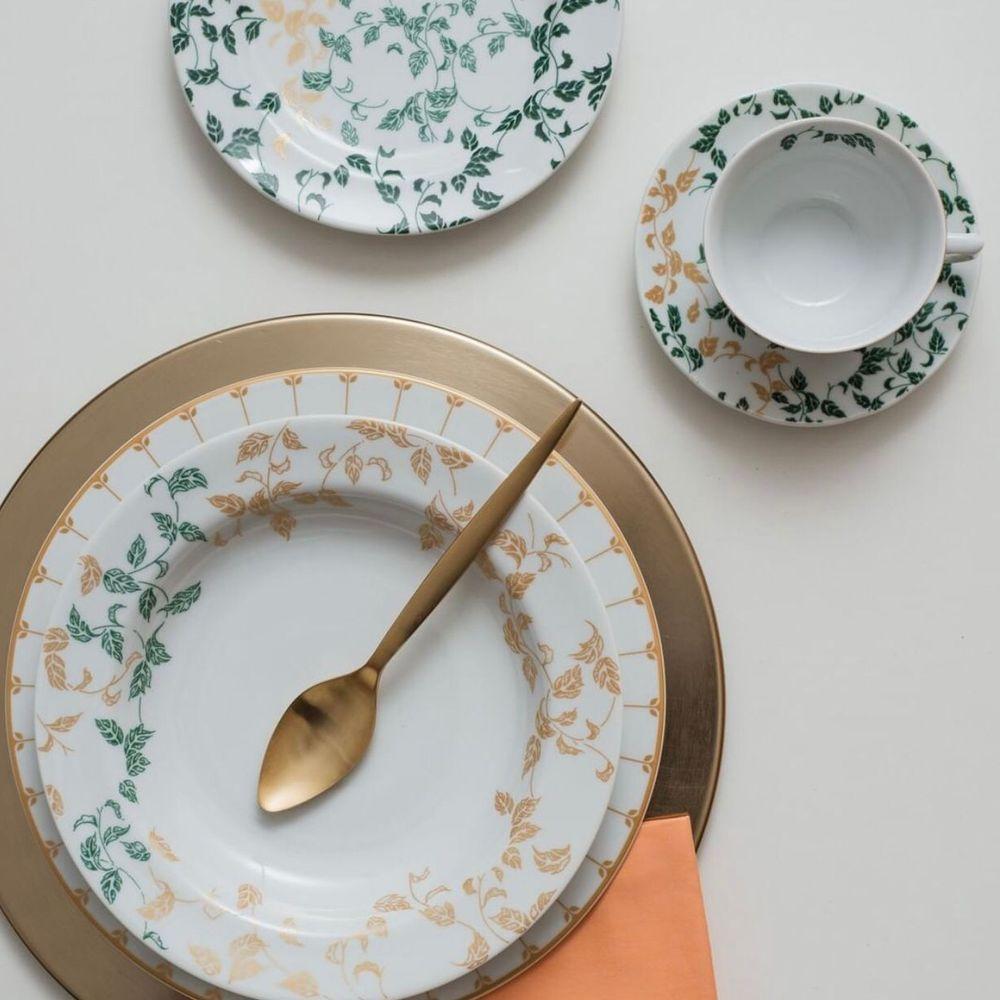 Conjunto De Xícara De Café Com Pires 06 Peças Outono Schmidt - 3