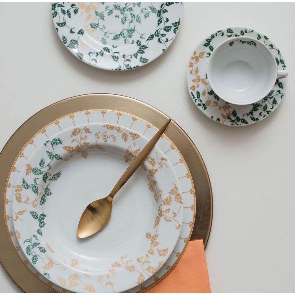 Conjunto De Xícara De Café Com Pires 06 Peças Outono Schmidt - 4