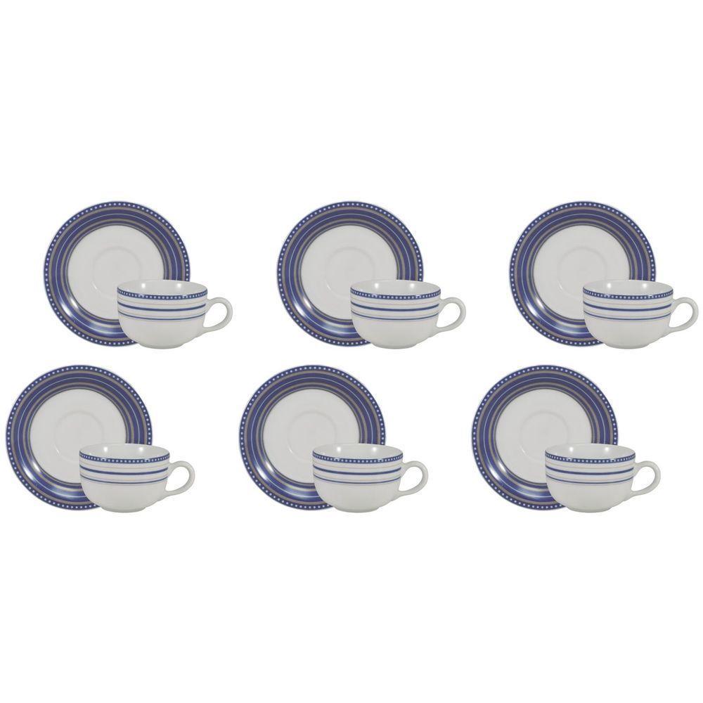 Conjunto De Xícara De Café Com Pires 06 Peças Paula Schmidt - 1