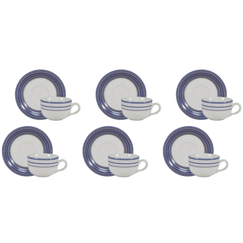 Conjunto De Xícara De Café Com Pires 06 Peças Paula Schmidt - 5