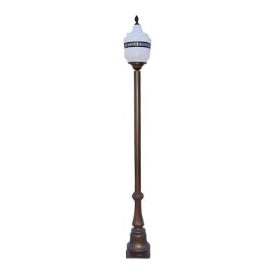 Poste Colonial Siena para Jardim de Alumínio 2,95m Preto Luminárias N. Sra. da Guia