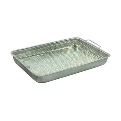 Escorredor de Frituras e Assadeira P 24x38CM Arame Galvanizado Aramefer