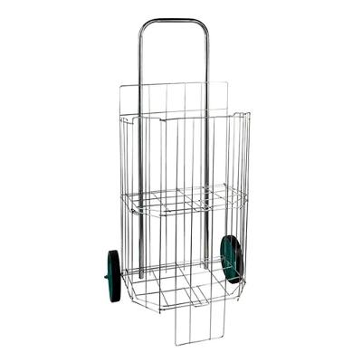 Carrinho de Compras Dobrável com Rodízio 33x43CM para Supermercado Aramefer