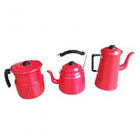 Conjunto De Café Vermelho Craqueado 3 Peças Extang - 1