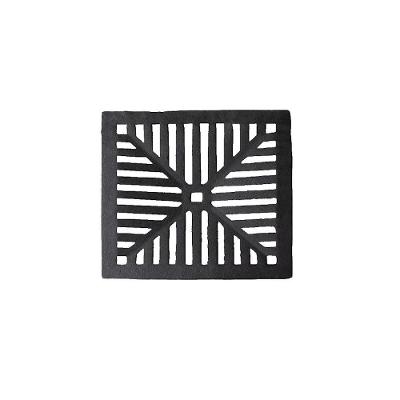 Ralo Grelha Ferro Fundido Escoamento 15x15cm Preto Fundição São Cristóvão