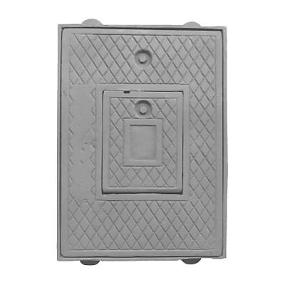 Tampa Tampão Articulada Ferro Fundido Caixa Hidrômetro 40x28cm Unicláudio