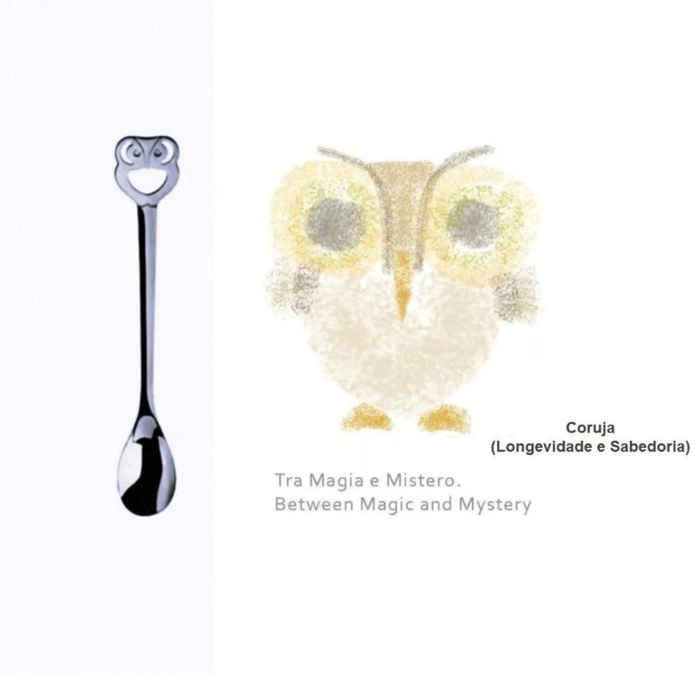 Conjunto De 6 Colheres Café Chá Prata Da Sorte Kiss Bugatti - 5