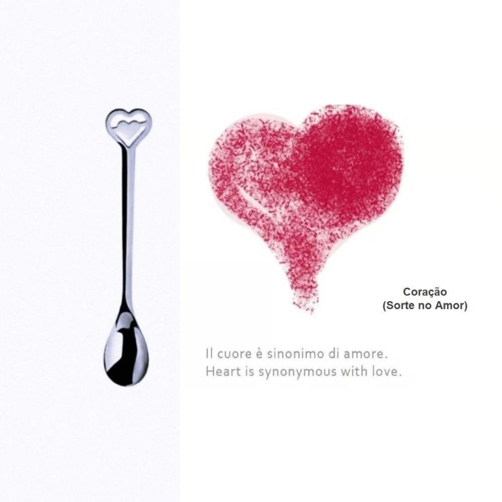 Conjunto De 6 Colheres Café Chá Prata Da Sorte Kiss Bugatti - 6