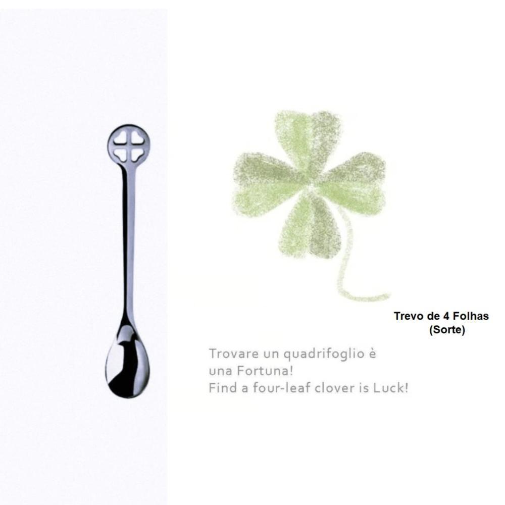 Conjunto De 6 Colheres Café Chá Prata Da Sorte Kiss Bugatti - 7