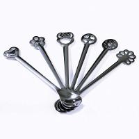 Conjunto De 6 Colheres Café Chá Prata Da Sorte Kiss Bugatti - 1