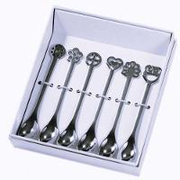 Conjunto De 6 Colheres Café Chá Prata Da Sorte Kiss Bugatti - 2