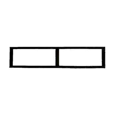 Caixilho para Grelha Ferro Fundido Esgoto 15x50cm Preto Fundição São Cristóvão