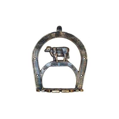 Porta Espeto Vaquinha Alumínio Fundido Capacidade 7 Ouro Velho Mard Metais