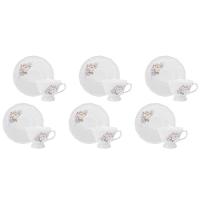 Conjunto De Xícara De Café Com Pires 06 Peças Eterna Schmidt - 1