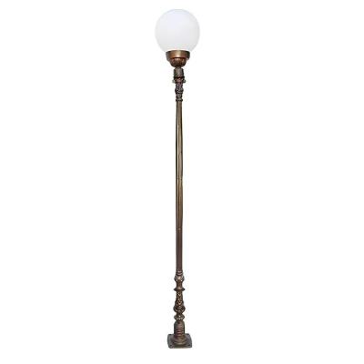 Poste Colonial Verona para Jardim de Alumínio e Vidro 2,19m Luminárias N. Sra. da Guia