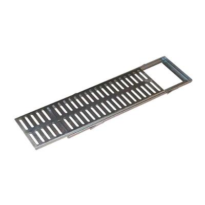 Ralo Grelha com Caixilho Aço Galvanizado 2MM 15x100cm Inox Metasal