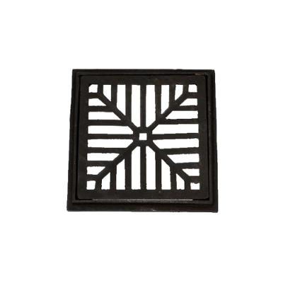Ralo com Caixilho Ferro Fundido Captação Esgoto 40x40cm Preto