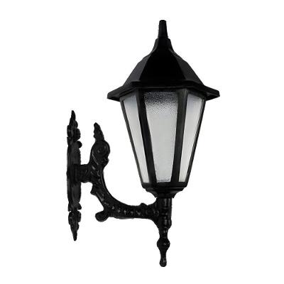 Luminária com Braço Verona em Alumínio 50cm Externa e Interna Preta
