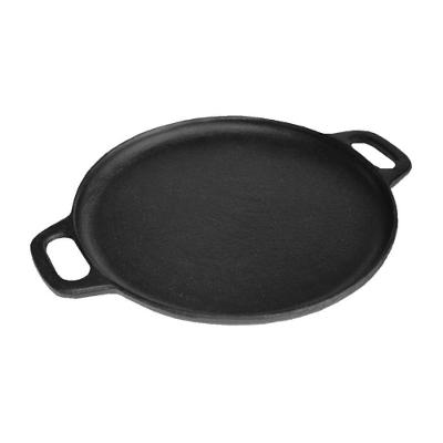Bifeteira Ferro Fundido Lisa Redonda Alça 20cm Preta Rig Fundidos