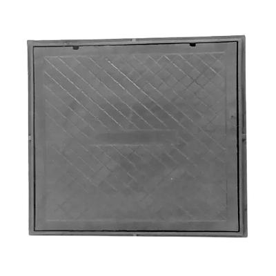 Tampa Tampão de Chão Ferro Fundido para Aterramento 20x20cm Grafite