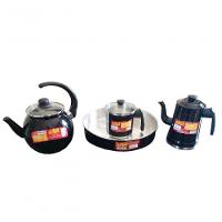 Jogo De Café Completo Grande 4 Peças Preto Pigmentad Docesar - 3