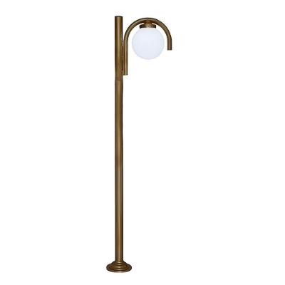 Poste Colonial Chicago para Jardim Alumínio 01 Globo 3,00m Luminárias N. Sra. da Guia