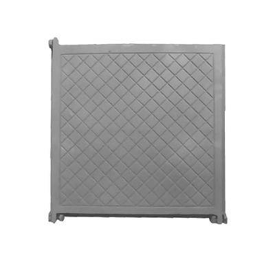 Tampa Tampão Articulada Ferro Fundido Cisterna 50x50cm Preta Fundição Unicláudio