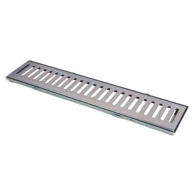 Ralo Grelha com Caixilho Aço Galvanizado 2mm 10x100cm Inox Metasal