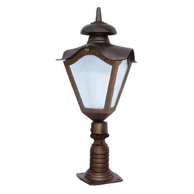 Poste Colonial Japonês para Jardim PT117 Alumínio 70cm Luminárias N. Sra. da Guia