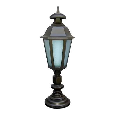 Poste Colonial Italiano para Jardim PT292 Alumínio 92cm Luminárias N. Sra. da Guia