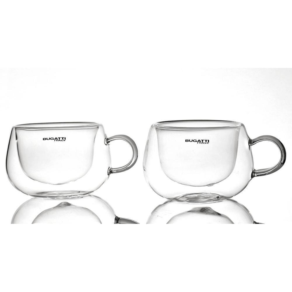 Jogo Chá 2 Xícaras Com Alça 200ml Bugatti E Infusor De Chá - 5