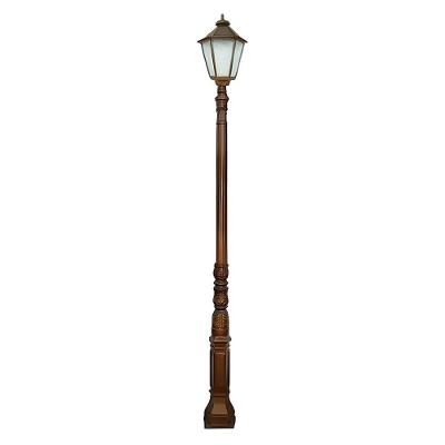 Poste Colonial Copenhague para Jardim Alumínio 3,20m Luminárias