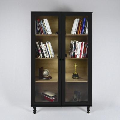 Cristaleira Estante Para Livros Ditália C/kit LuzE-957 Preto