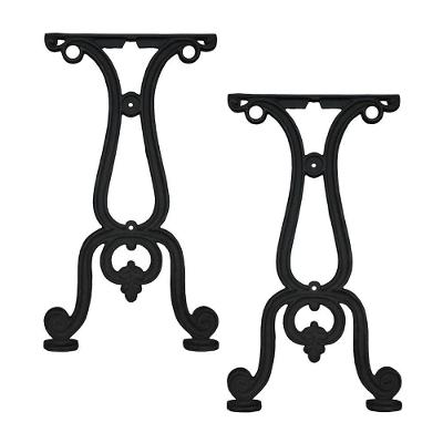 Par de Pé de Mesa Paris Ferro Fundido 69x37CM Fundição São Cristóvão