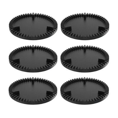 Kit 6 Espalha Chama Libaneza Queimador Simples Ferro Fundido 13cm Preto