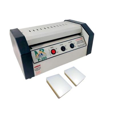 Kit Plastificadora P280 Ofício Polaseal RG e CPF 100un 220V MR Máquinas