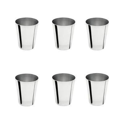 Kit 6 Copos para Suco de Alumínio Reforçado 400ML Continental