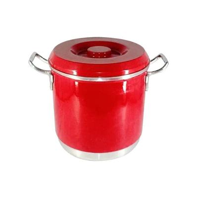 Caldeirão Hotel Alumínio Vermelho 10L com Alça Continental
