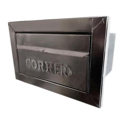 Caixa de Correio Galvinox Moldura Frente Inox 17x30x15cm Brassol