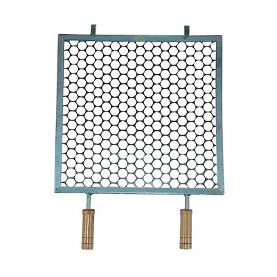 Grelha Quadrada para Churrasqueira 40x40CM Aço Inox Reforçado Santa Edwirges